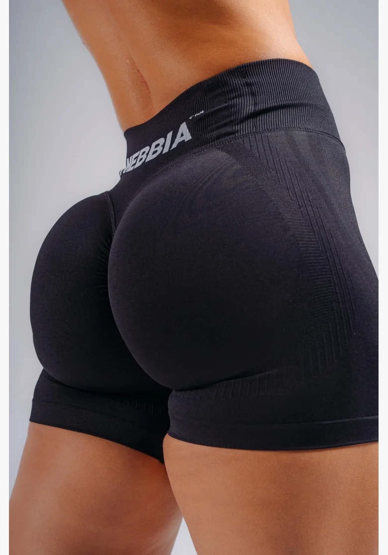 NEBBIA Extra push-up šortky PRIMAL čierne