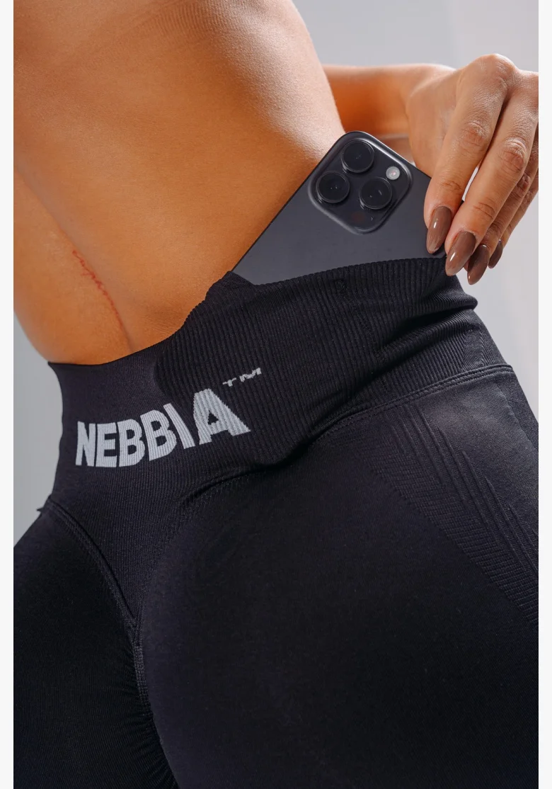 NEBBIA Extra push-up šortky PRIMAL čierne