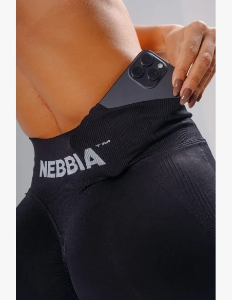 NEBBIA Extra push-up šortky PRIMAL čierne