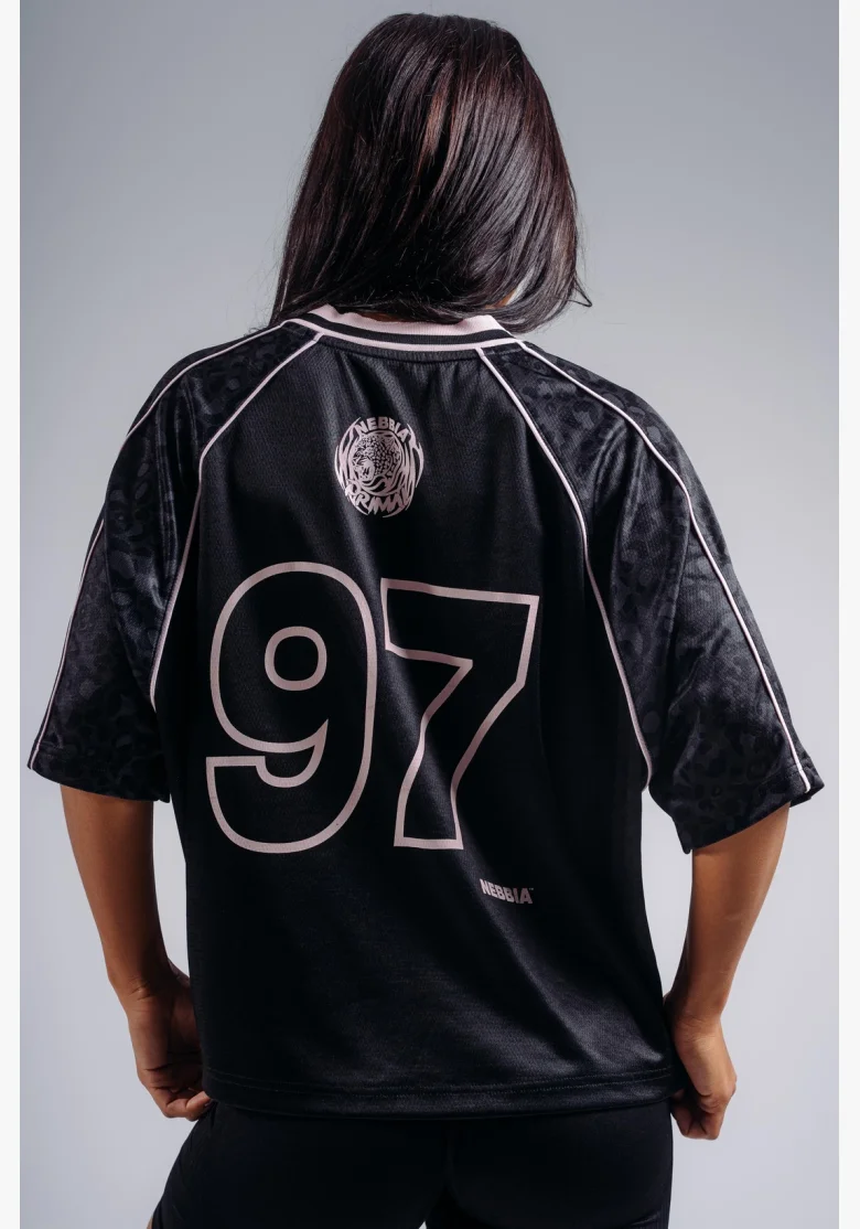 NEBBIA Oversized tričko '97 PRIMAL čierne