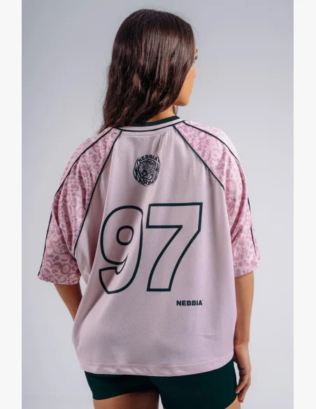 NEBBIA Oversized tričko '97 PRIMAL ružové