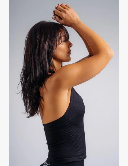 NEBBIA Halter top s vstavanou podprsenkou PRIMAL čierny