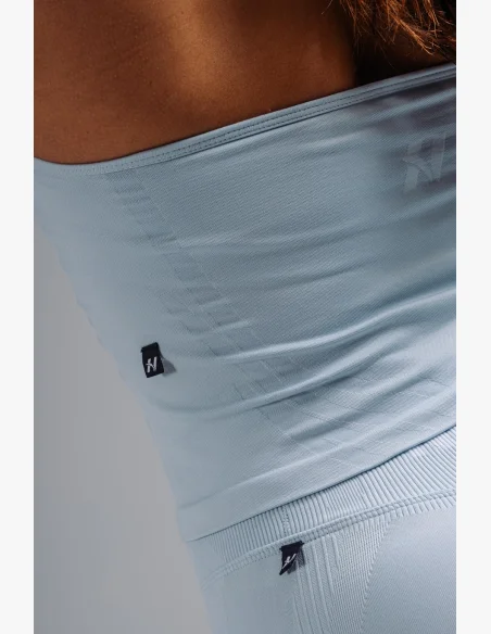 NEBBIA Halter top s vstavanou podprsenkou PRIMAL modrý