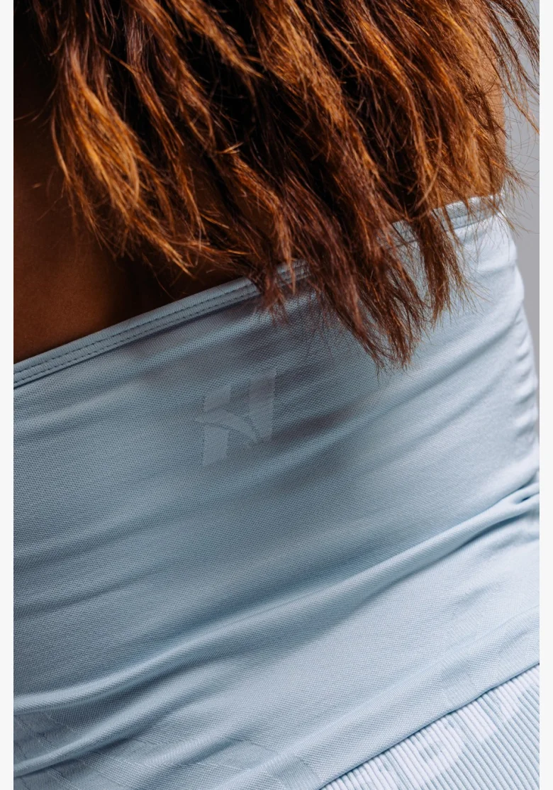 NEBBIA Halter top s vstavanou podprsenkou PRIMAL modrý
