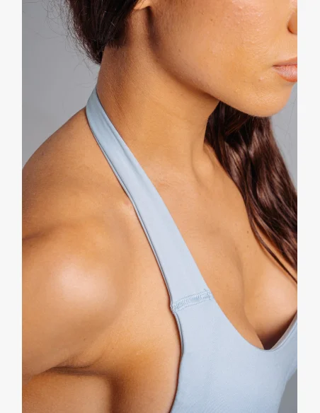 NEBBIA Halter top s vstavanou podprsenkou PRIMAL modrý
