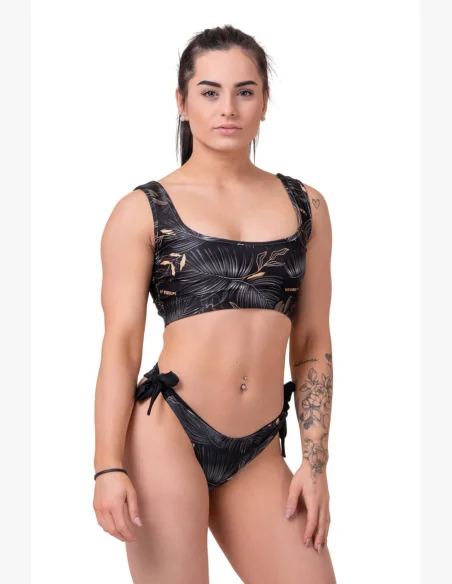 NEBBIA Miami Športový Bikini Bralette (horný diel) čierna