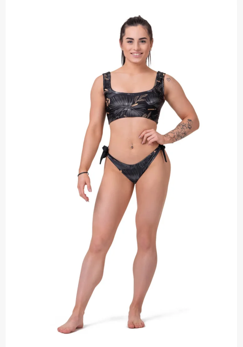 NEBBIA Miami Športový Bikini Bralette (horný diel) čierna