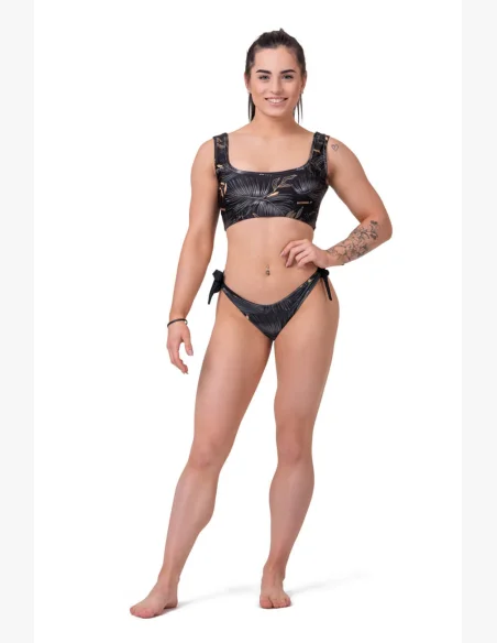 NEBBIA Miami Športový Bikini Bralette (horný diel) čierna