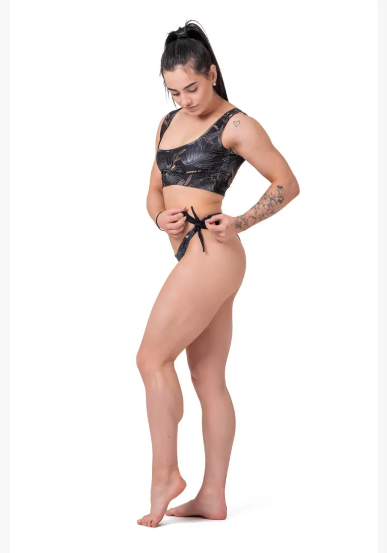 NEBBIA Miami Športový Bikini Bralette (horný diel) čierna