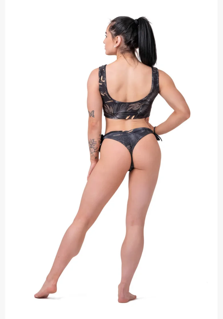 NEBBIA Miami Športový Bikini Bralette (horný diel) čierna