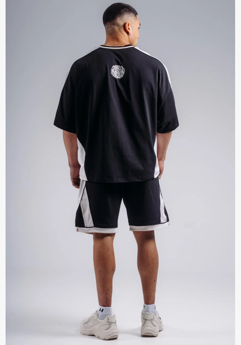 NEBBIA Oversized tričko PRIMAL čierne