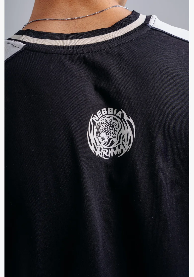 NEBBIA Oversized tričko PRIMAL čierne