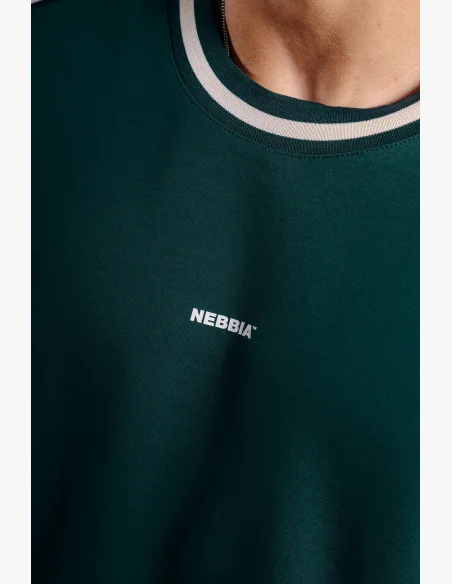 NEBBIA Oversized tričko PRIMAL zelené