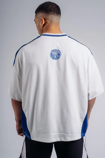 NEBBIA Oversized tričko PRIMAL biele 2