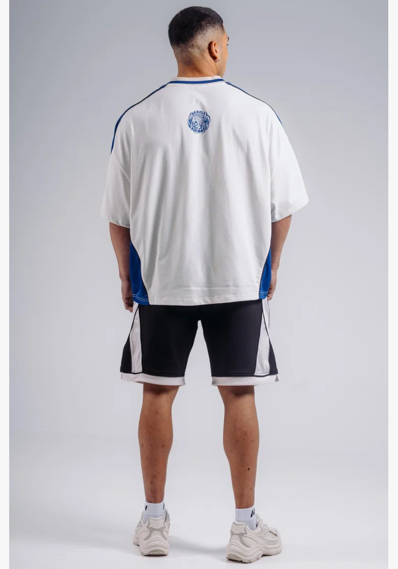 NEBBIA Oversized tričko PRIMAL biele