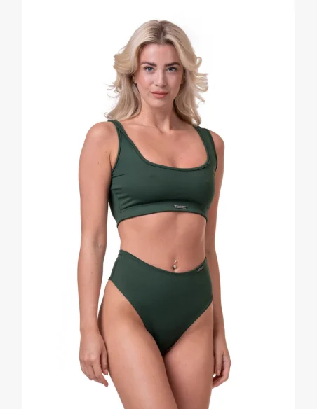 NEBBIA Miami Sporty Bikini Bralette (horna časť) zelená