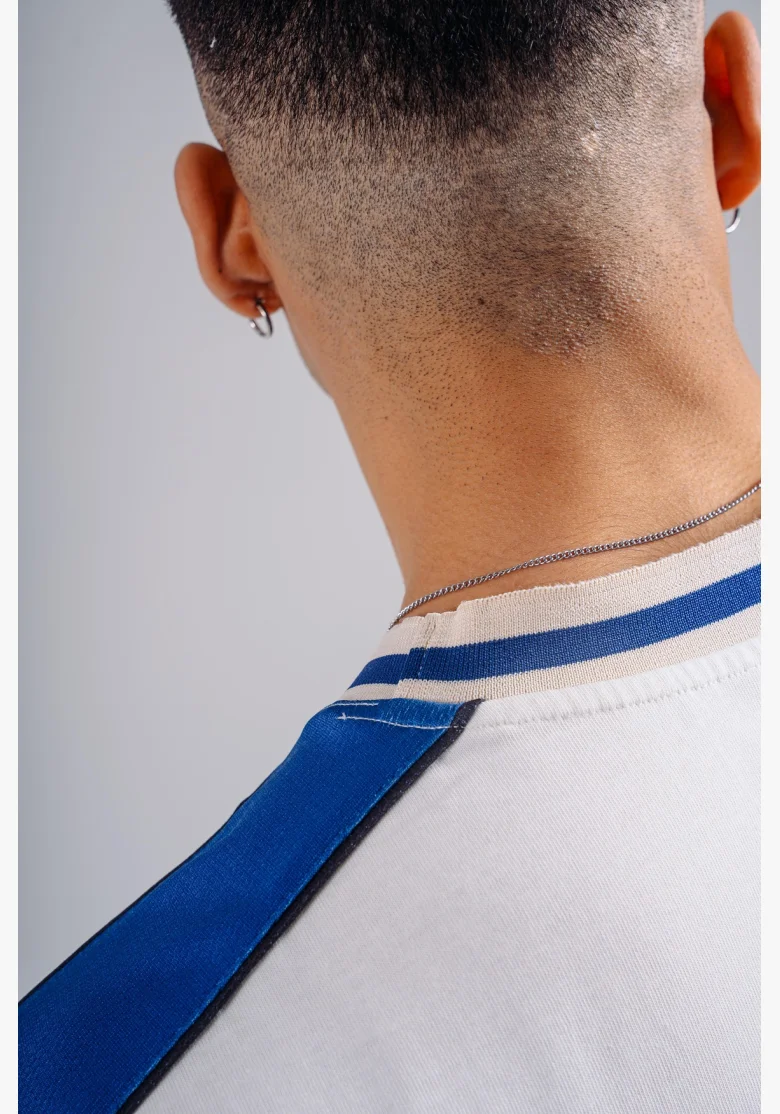 NEBBIA Oversized tričko PRIMAL biele