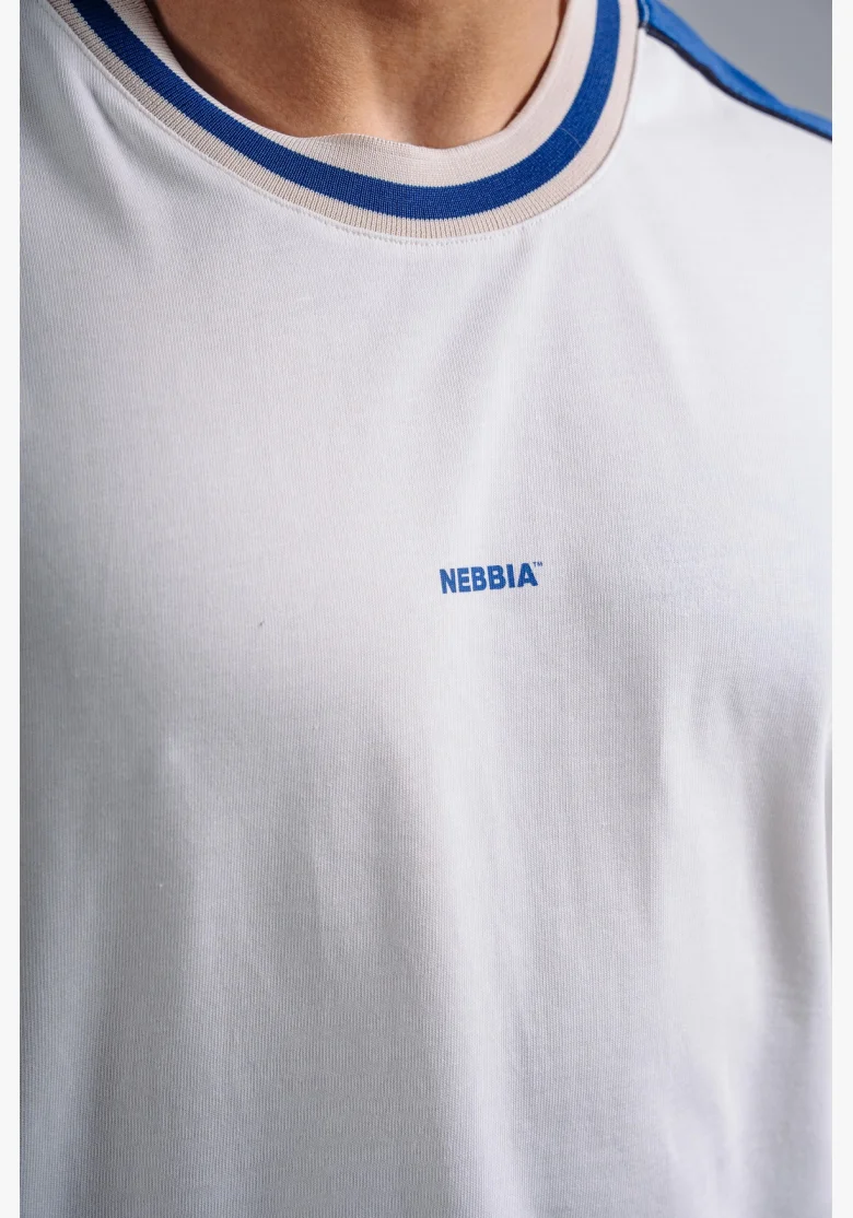 NEBBIA Oversized tričko PRIMAL biele