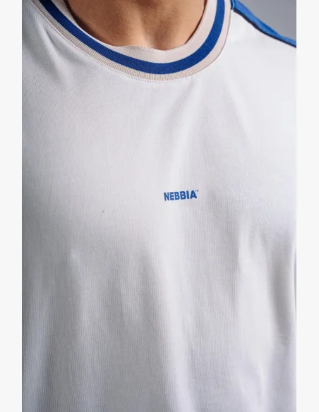NEBBIA Oversized tričko PRIMAL biele
