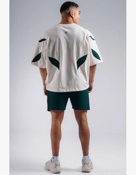 NEBBIA Oversized pump cover tričko PRIMAL biele