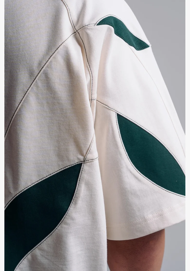 NEBBIA Oversized pump cover tričko PRIMAL biele