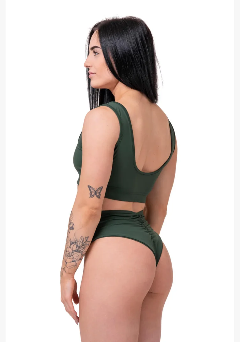 NEBBIA Miami Sporty Bikini Bralette (horna časť) zelená