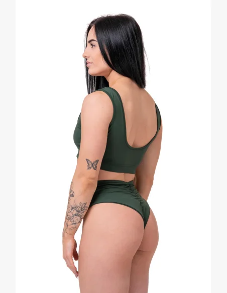NEBBIA Miami Sporty Bikini Bralette (horna časť) zelená