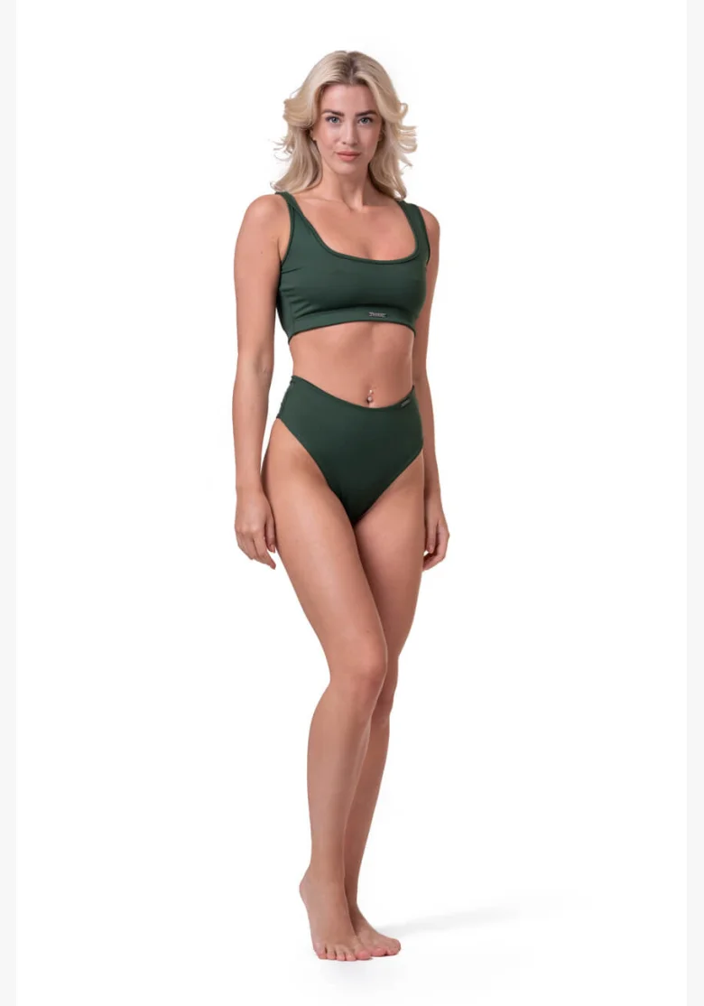 NEBBIA Miami Sporty Bikini Bralette (horna časť) zelená