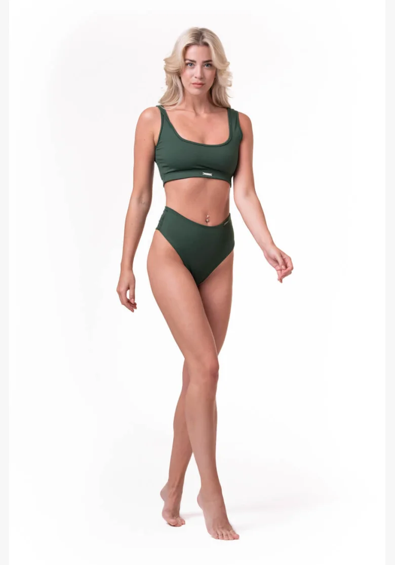 NEBBIA Miami Sporty Bikini Bralette (horna časť) zelená