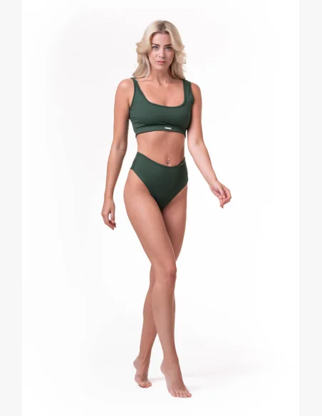 NEBBIA Miami Sporty Bikini Bralette (horna časť) zelená