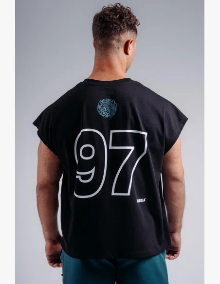 NEBBIA Oversized tielko '97 PRIMAL čierne