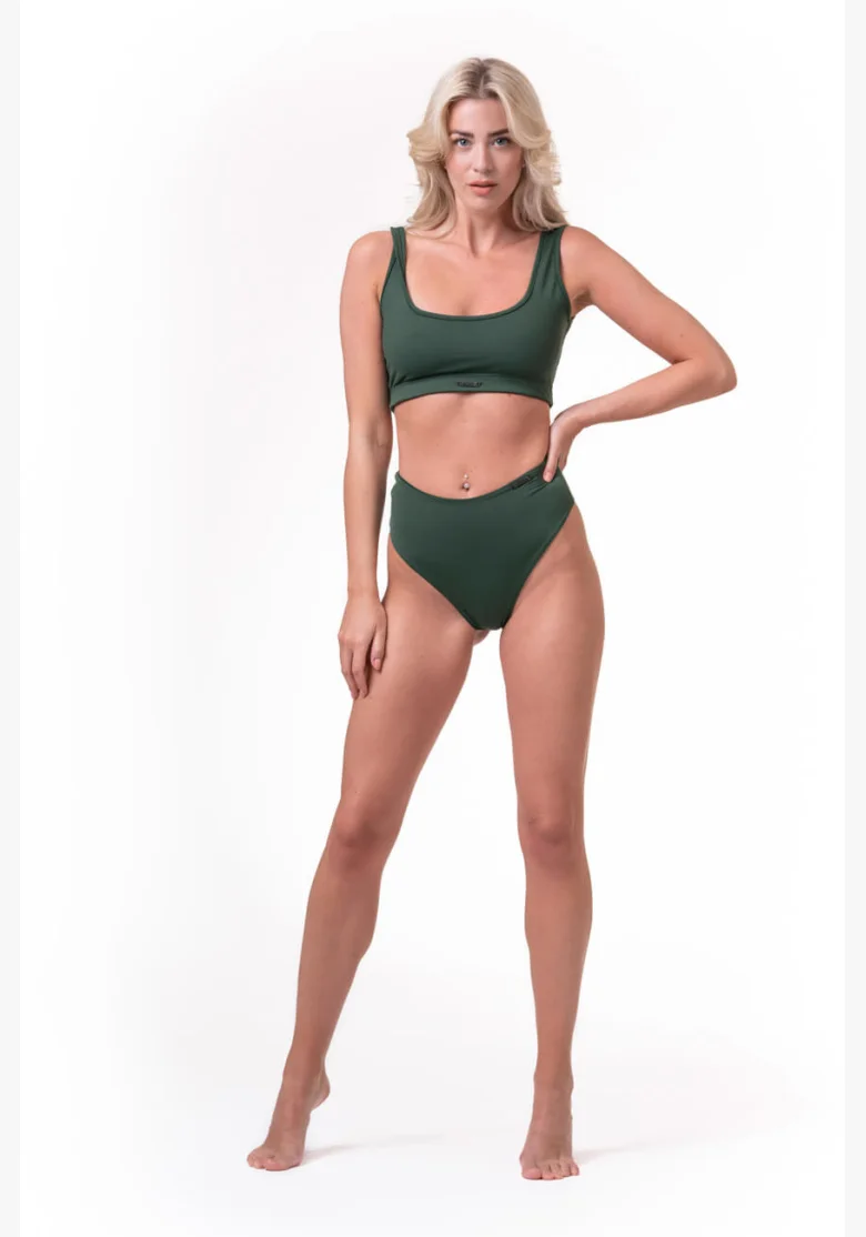 NEBBIA Miami Sporty Bikini Bralette (horna časť) zelená