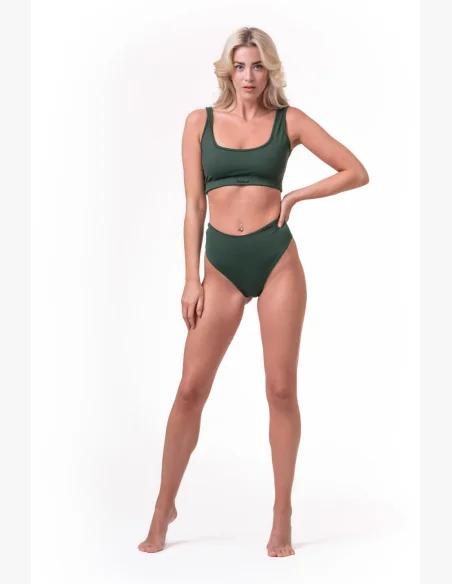 NEBBIA Miami Sporty Bikini Bralette (horna časť) zelená