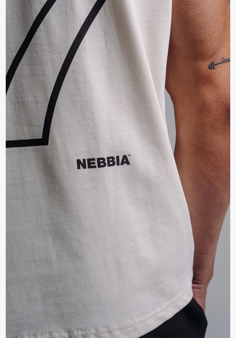 NEBBIA Oversized tielko '97 PRIMAL biele