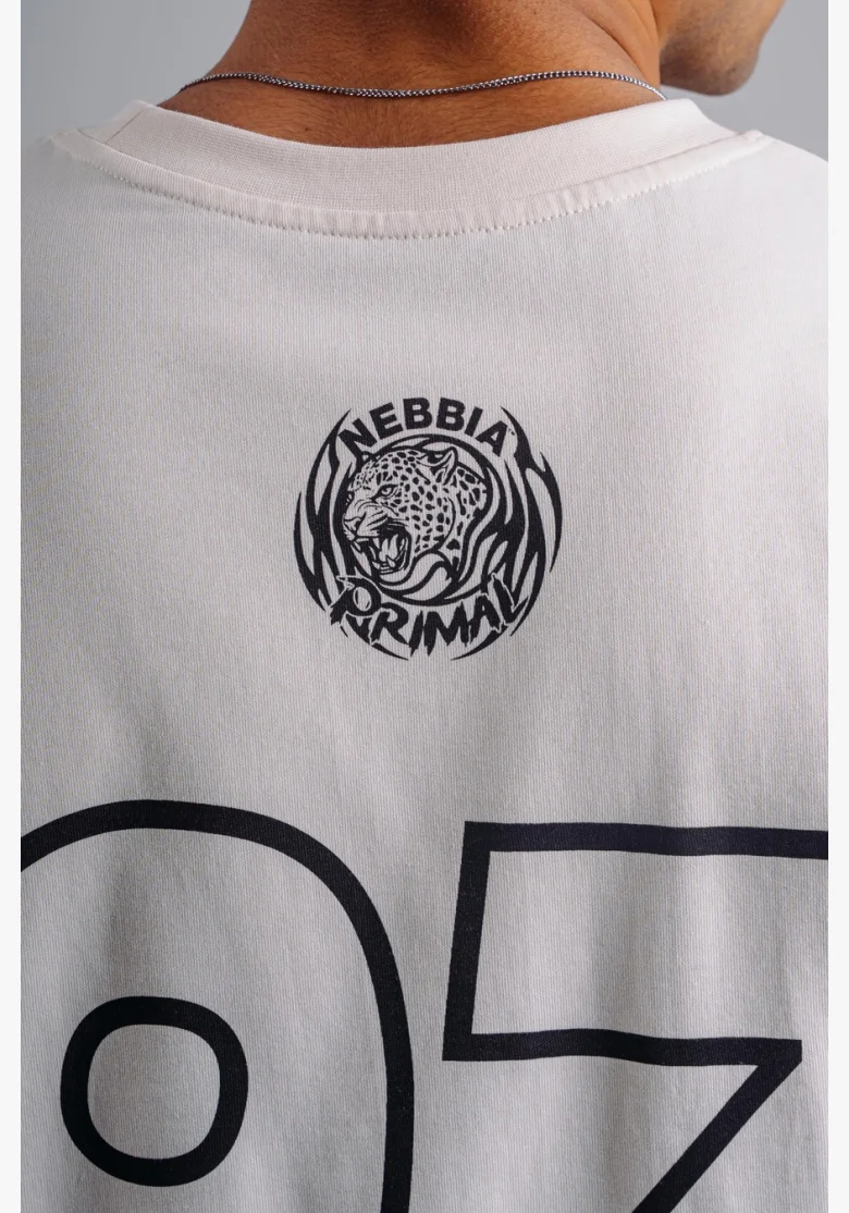NEBBIA Oversized tielko '97 PRIMAL biele