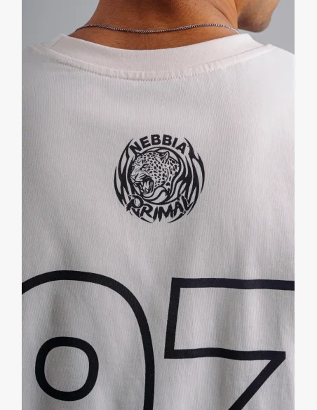 NEBBIA Oversized tielko '97 PRIMAL biele