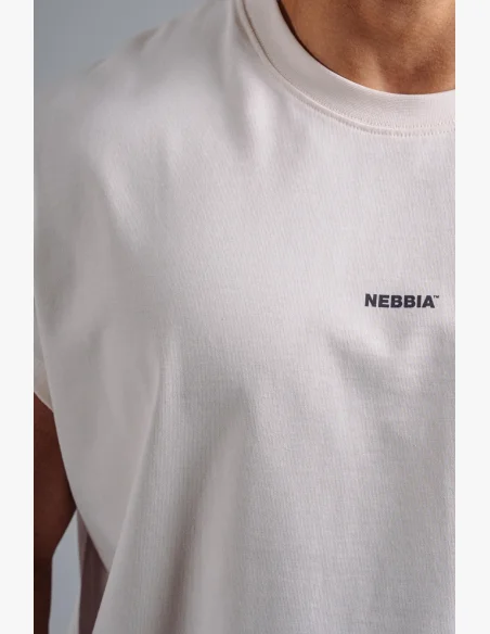 NEBBIA Oversized tielko '97 PRIMAL biele