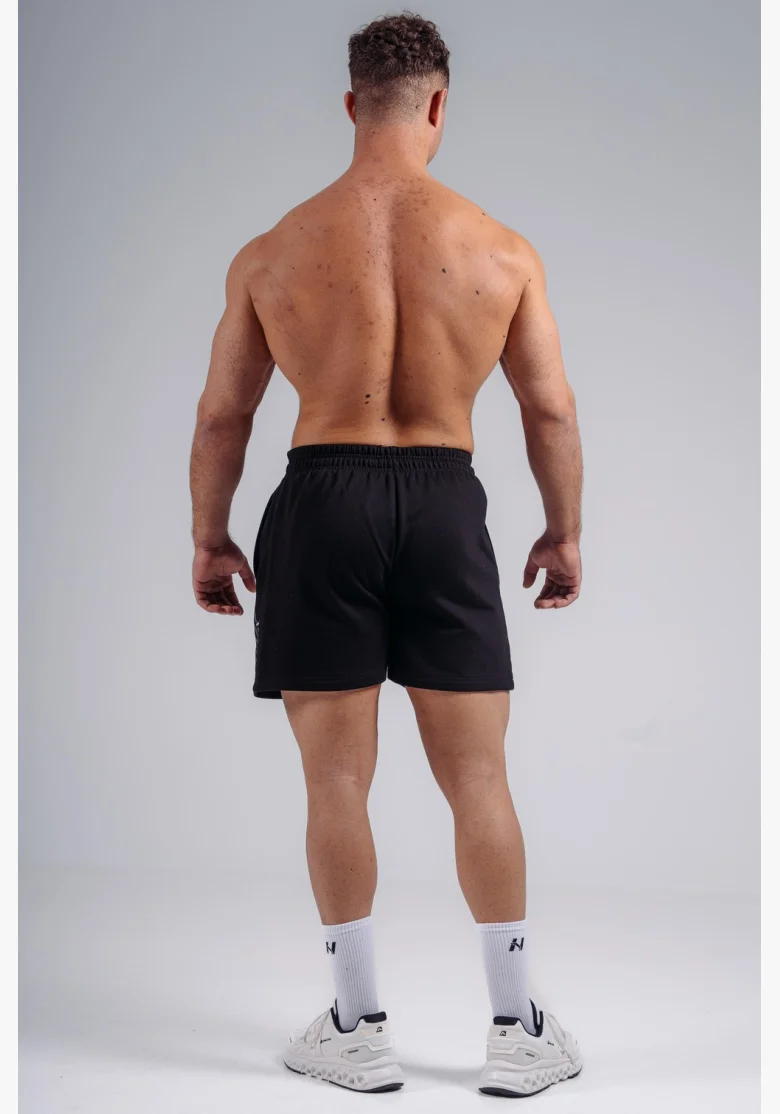 NEBBIA Oversized tréningové šortky PRIMAL čierne