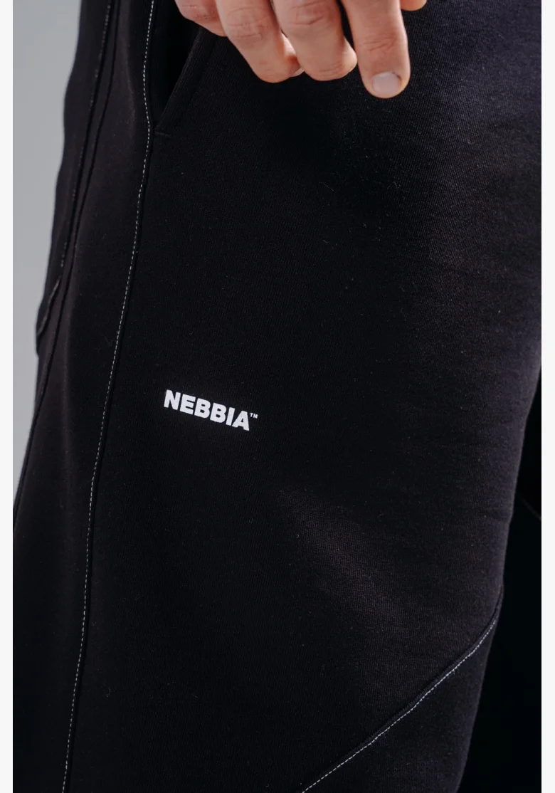 NEBBIA Baggy tepláky PRIMAL čierne