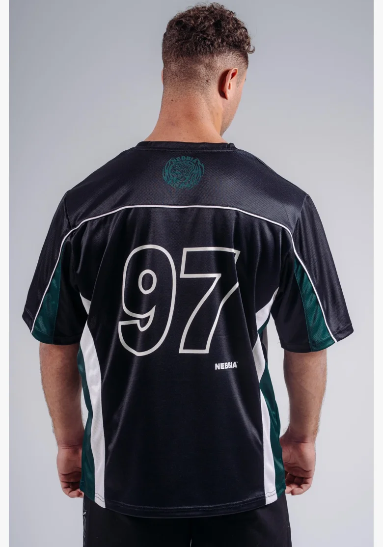 NEBBIA Oversized Jersey tričko '97 PRIMAL čierne