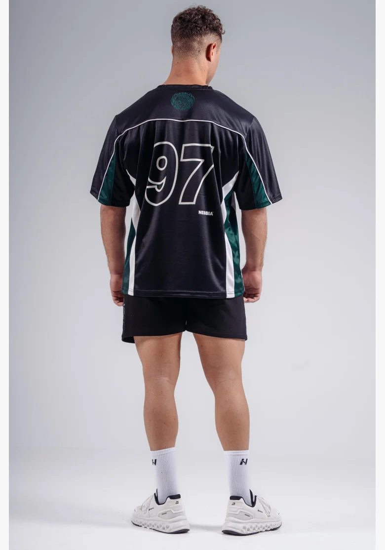 NEBBIA Oversized Jersey tričko '97 PRIMAL čierne