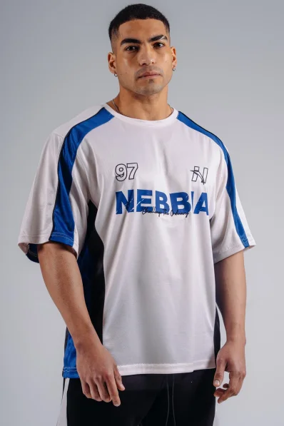 NEBBIA Oversized Jersey tričko '97 PRIMAL biele