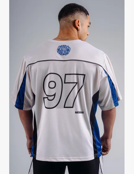 NEBBIA Oversized Jersey tričko '97 PRIMAL biele