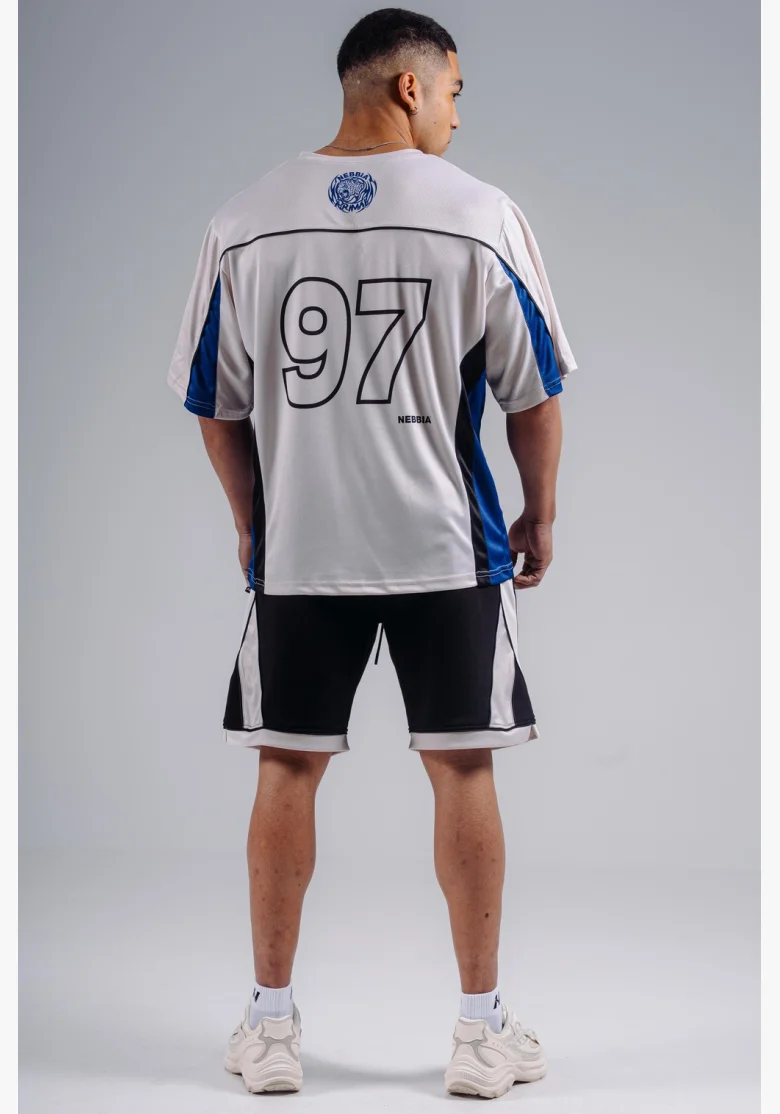 NEBBIA Oversized Jersey tričko '97 PRIMAL biele