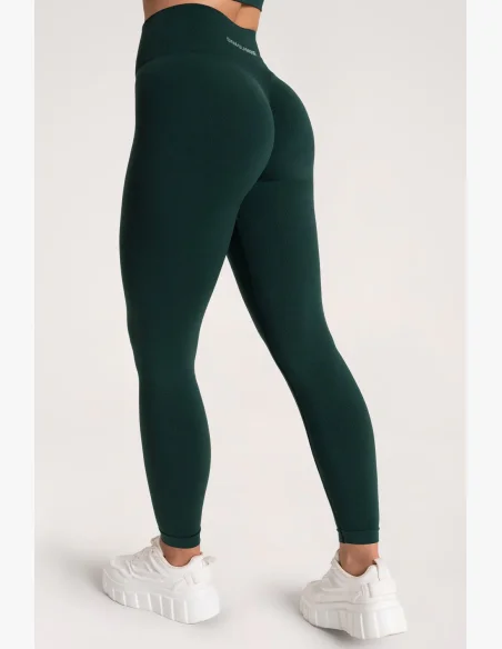 Gym Glamour Legíny Second Skin push up Tmavozelené