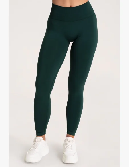 Gym Glamour Legíny Second Skin push up Tmavozelené