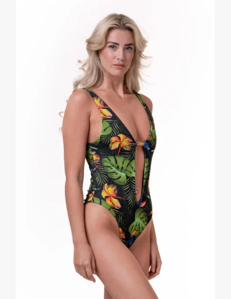 NEBBIA One-Colour Monokini zelená
