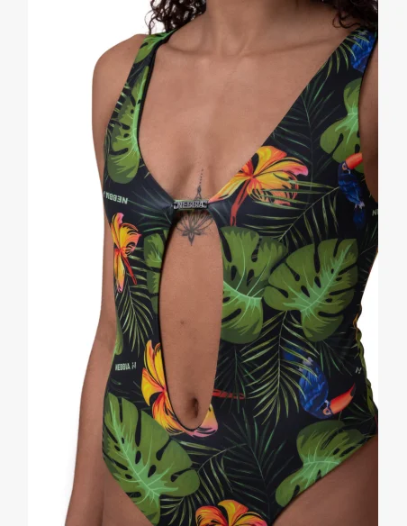 NEBBIA One-Colour Monokini zelená