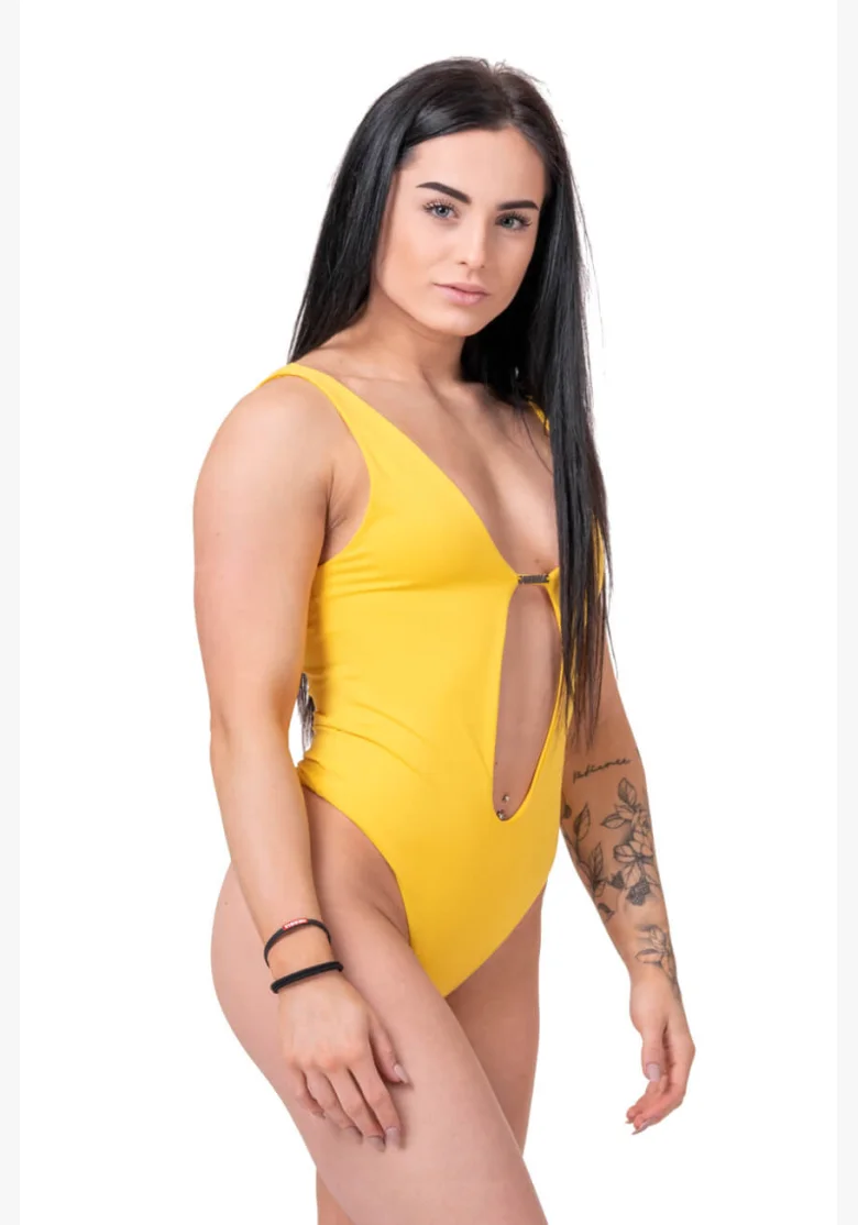 NEBBIA One-Colour Monokini žltá