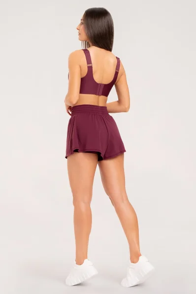 Gym Glamur Šortky Court burgundy 2